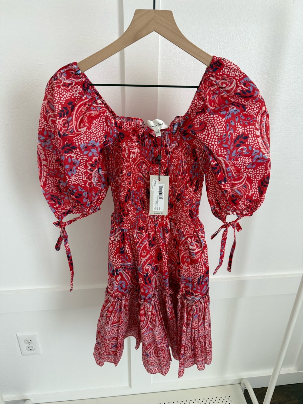 Cara Cara Lenny Mini Dress Paisley Border Spice